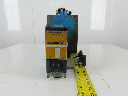 Rexroth 4WE10C21/0FAW110NZ4V Regulated Hydraulic Valve Manifold Block Ass'y 110V