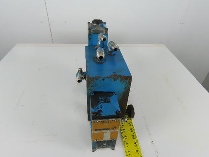Rexroth 4WE10C21/0FAW110NZ4V Regulated Hydraulic Valve Manifold Block Ass'y 110V