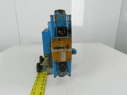Rexroth 4WE10C21/0FAW110NZ4V Regulated Hydraulic Valve Manifold Block Ass'y 110V