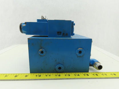 Rexroth 4WE6D51/AW120-60NZ45V 4/2 Position 2 Valve Bank Manifold Assembly