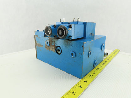Rexroth 4WE6D51/AW120-60NZ45V 4/2 Position 2 Valve Bank Manifold Assembly