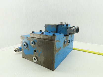 Rexroth 4WE6D51/AW120-60NZ45V 4/2 Position 2 Valve Bank Manifold Assembly