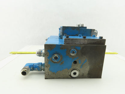 Rexroth 4WE6D51/AW120-60NZ45V 4/2 Position 2 Valve Bank Manifold Assembly