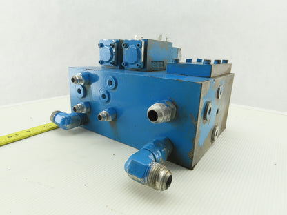 Rexroth 4WE6D51/AW120-60NZ45V 4/2 Position 2 Valve Bank Manifold Assembly