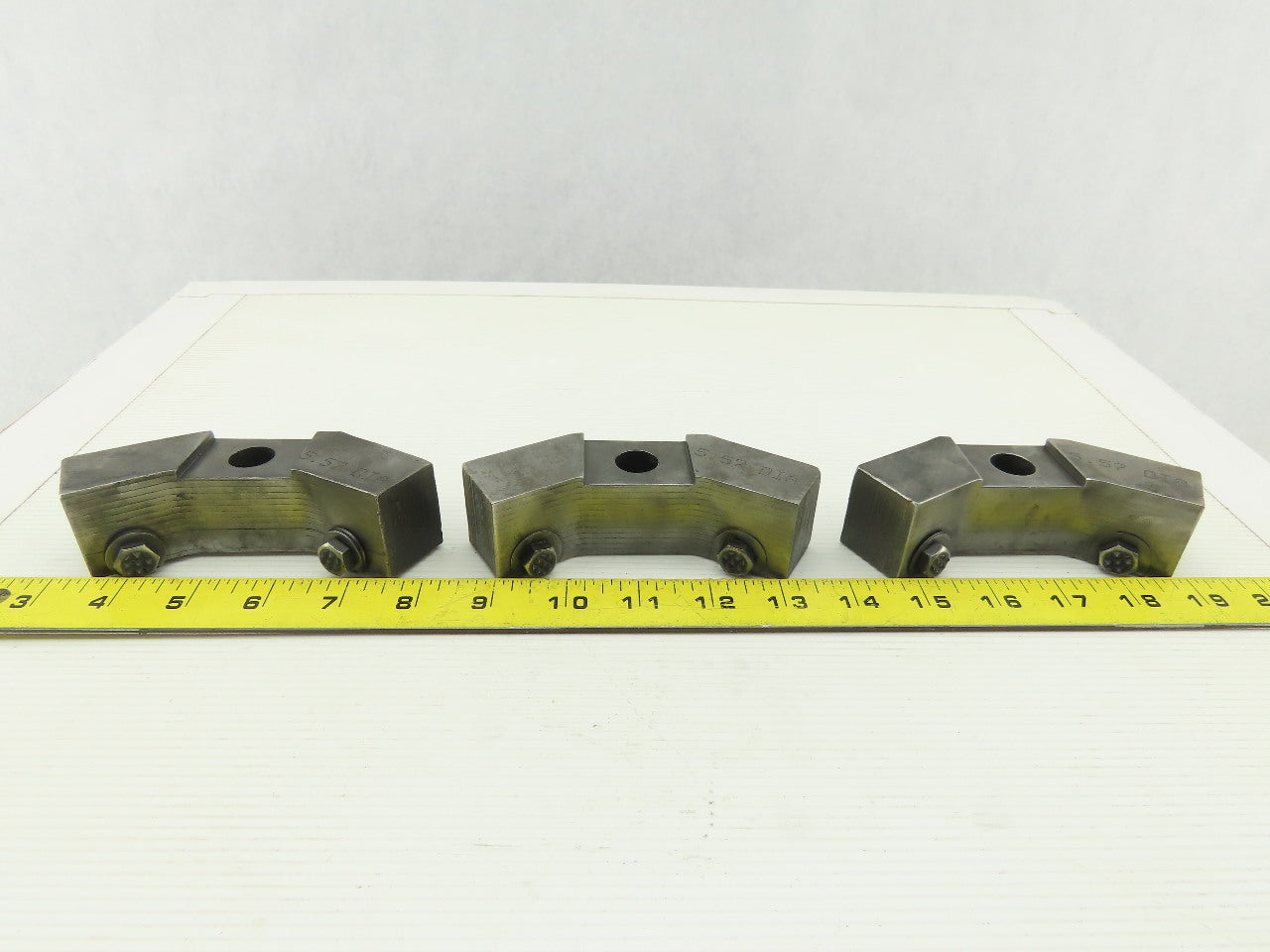 Custom 5.57" Diameter OD Round Stock Lathe 3 Piece Jaw For 8" Chuck