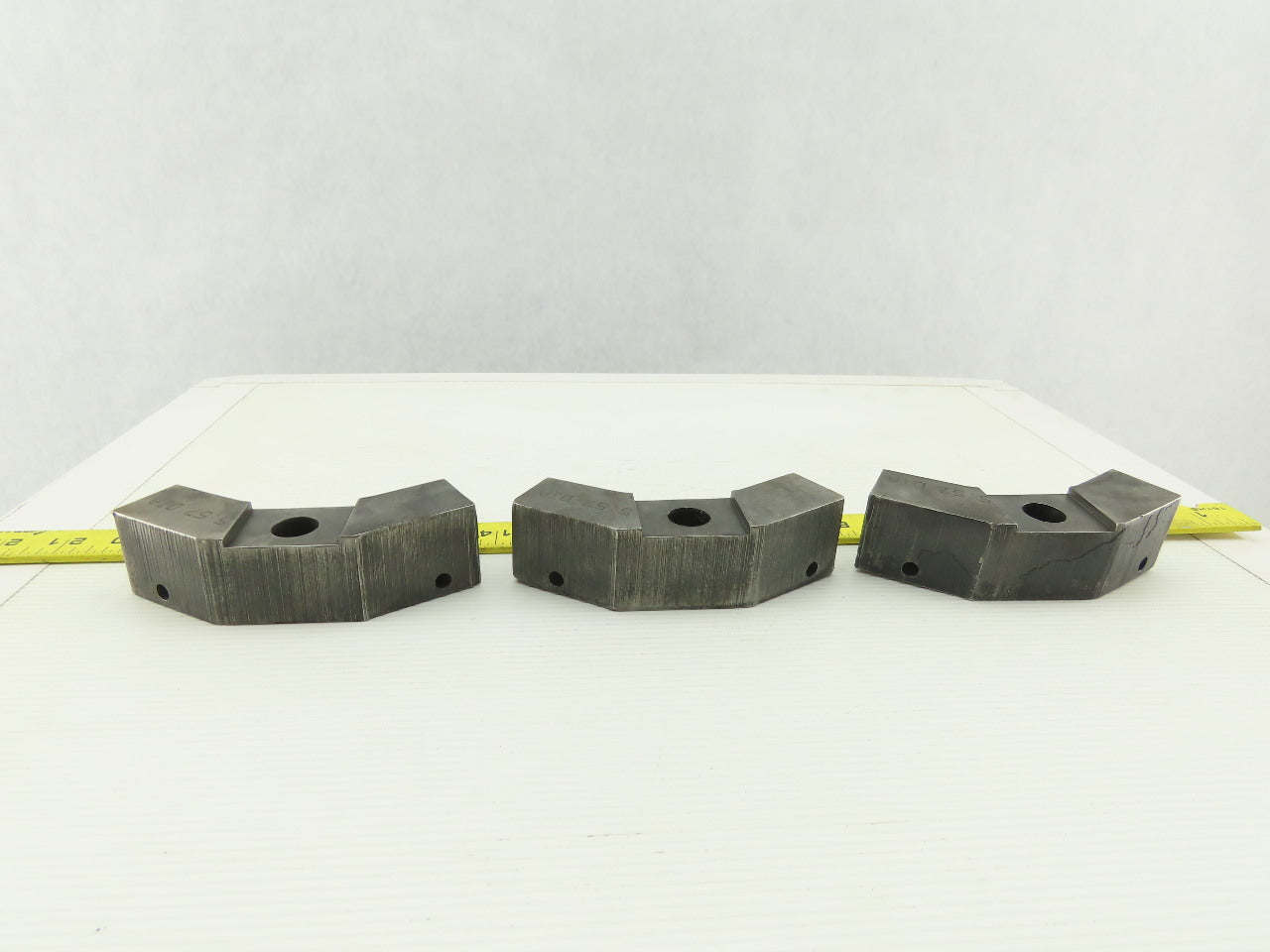 Custom 5.57" Diameter OD Round Stock Lathe 3 Piece Jaw For 8" Chuck