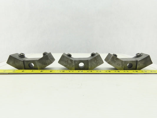 Custom 5.57" Diameter OD Round Stock Lathe 3 Piece Jaw For 8" Chuck