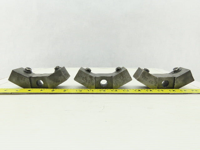 Custom 5.57" Diameter OD Round Stock Lathe 3 Piece Jaw For 8" Chuck