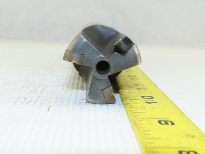 1-1/2" OD 3 Flute Indexing Button Insert End Mill 1-1/2" Shank