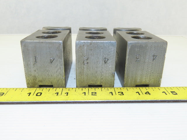 Dillon KW8 Serrated 1.5mm x 60° Soft Steel Lathe 8" Chuck Jaws Set of 3