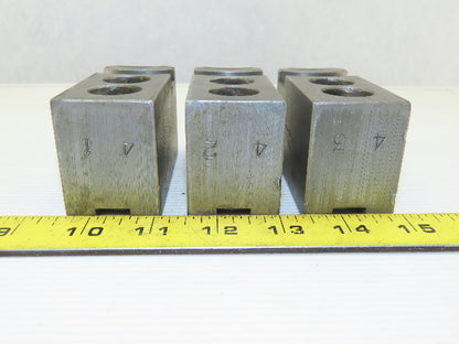 Dillon KW8 Serrated 1.5mm x 60° Soft Steel Lathe 8" Chuck Jaws Set of 3
