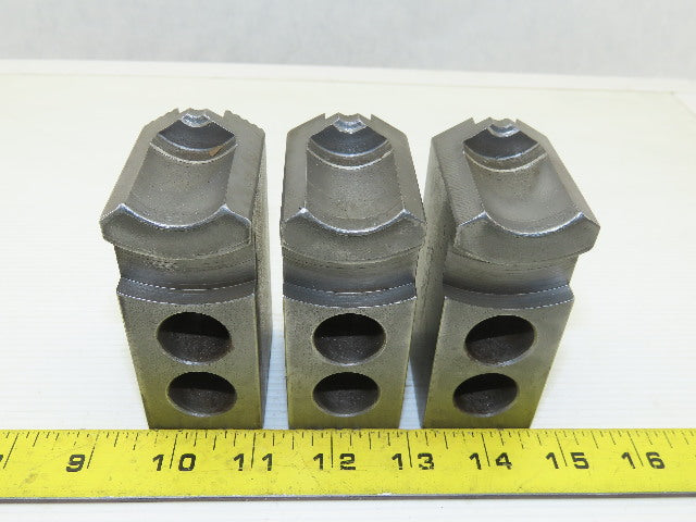 Dillon KW8 Serrated 1.5mm x 60° Soft Steel Lathe 8" Chuck Jaws Set of 3