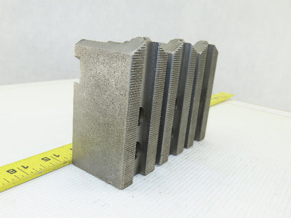 Dillon KW8 Serrated 1.5mm x 60° Soft Steel Lathe 8" Chuck Jaws Set of 3