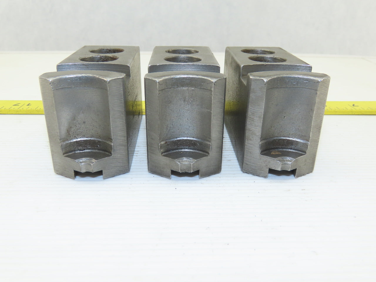 Dillon KW8 Serrated 1.5mm x 60° Soft Steel Lathe 8" Chuck Jaws Set of 3