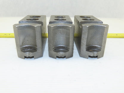 Dillon KW8 Serrated 1.5mm x 60° Soft Steel Lathe 8" Chuck Jaws Set of 3