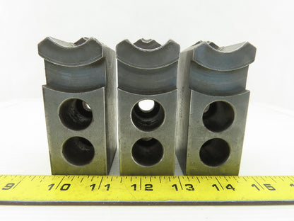 Dillon KW8 Serrated 1.5mm x 60° Soft Steel Lathe 8" Chuck Jaws Set of 3