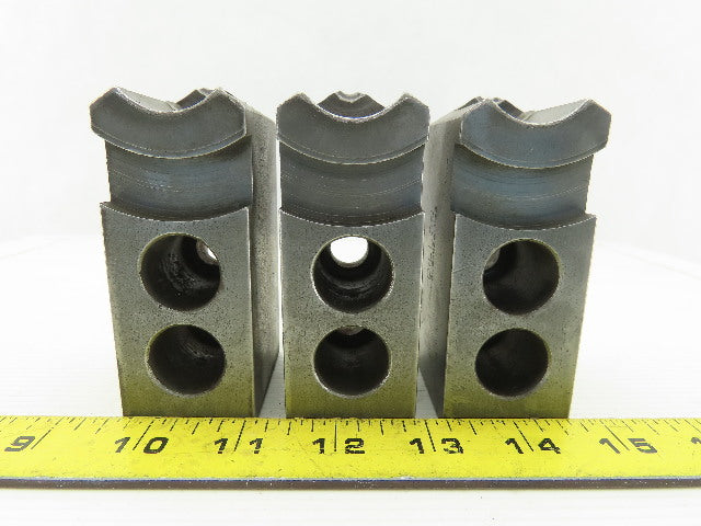 Dillon KW8 Serrated 1.5mm x 60° Soft Steel Lathe 8" Chuck Jaws Set of 3
