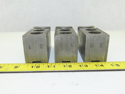 Dillon KW8 Serrated 1.5mm x 60° Soft Steel Lathe 8" Chuck Jaws Set of 3