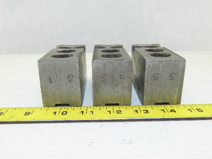 Dillon KW8 Serrated 1.5mm x 60° Soft Steel Lathe 8" Chuck Jaws Set of 3