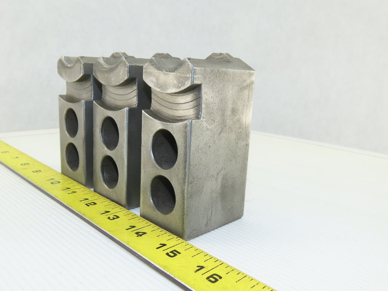 Dillon KW8 Serrated 1.5mm x 60° Soft Steel Lathe 8" Chuck Jaws Set of 3
