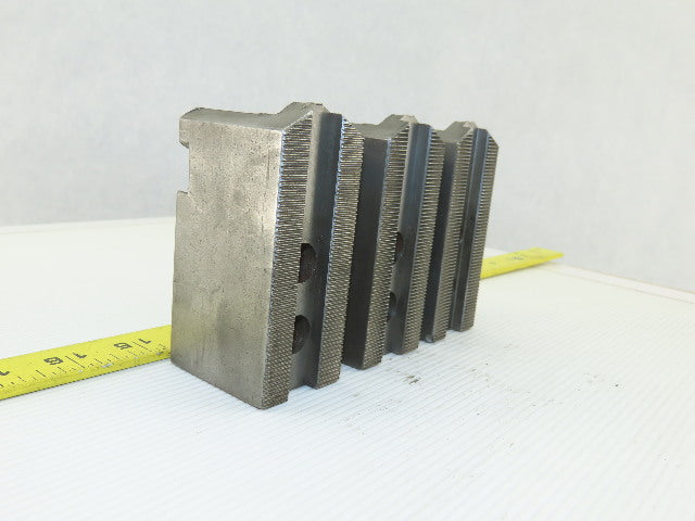 Dillon KW8 Serrated 1.5mm x 60° Soft Steel Lathe 8" Chuck Jaws Set of 3