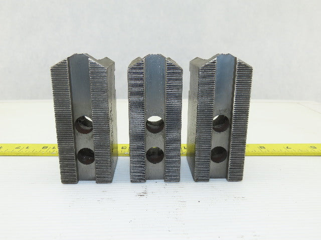 Dillon KW8 Serrated 1.5mm x 60° Soft Steel Lathe 8" Chuck Jaws Set of 3