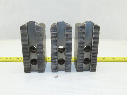Dillon KW8 Serrated 1.5mm x 60° Soft Steel Lathe 8" Chuck Jaws Set of 3