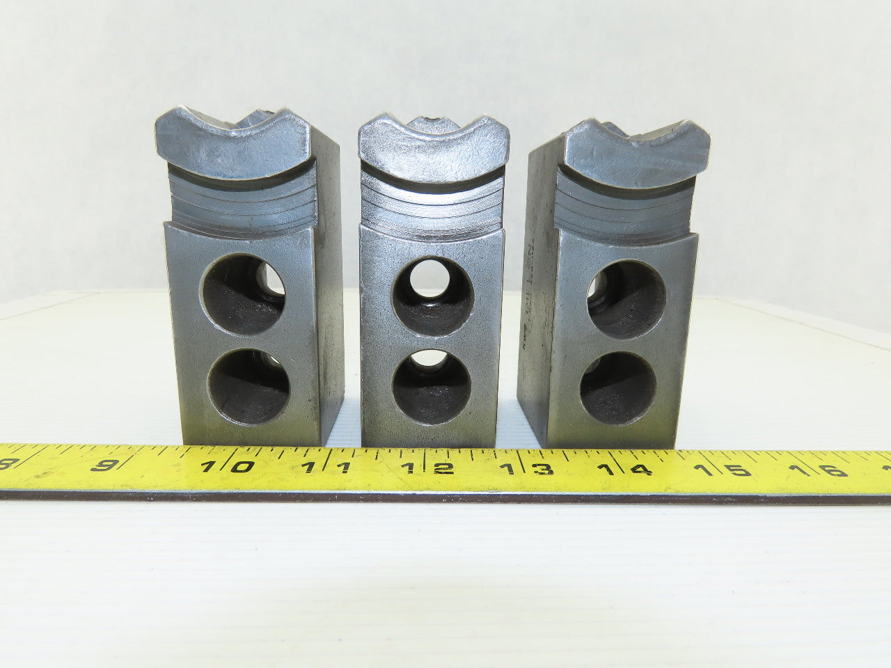Dillon KW8 Serrated 1.5mm x 60° Soft Steel Lathe 8" Chuck Jaws Set of 3