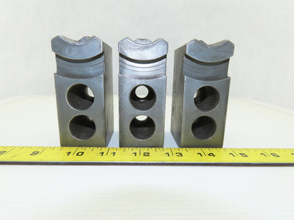 Dillon KW8 Serrated 1.5mm x 60° Soft Steel Lathe 8" Chuck Jaws Set of 3