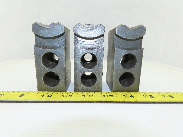 Dillon KW8 Serrated 1.5mm x 60° Soft Steel Lathe 8" Chuck Jaws Set of 3