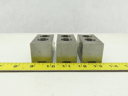 Serrated 1.5mm x 60° Soft Steel Lathe 8" Chuck Step Jaws Set of 3