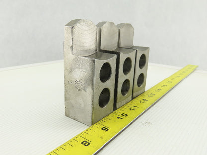 Serrated 1.5mm x 60° Soft Steel Lathe 8" Chuck Step Jaws Set of 3