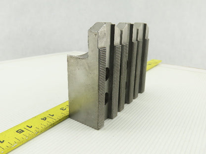 Serrated 1.5mm x 60° Soft Steel Lathe 8" Chuck Step Jaws Set of 3