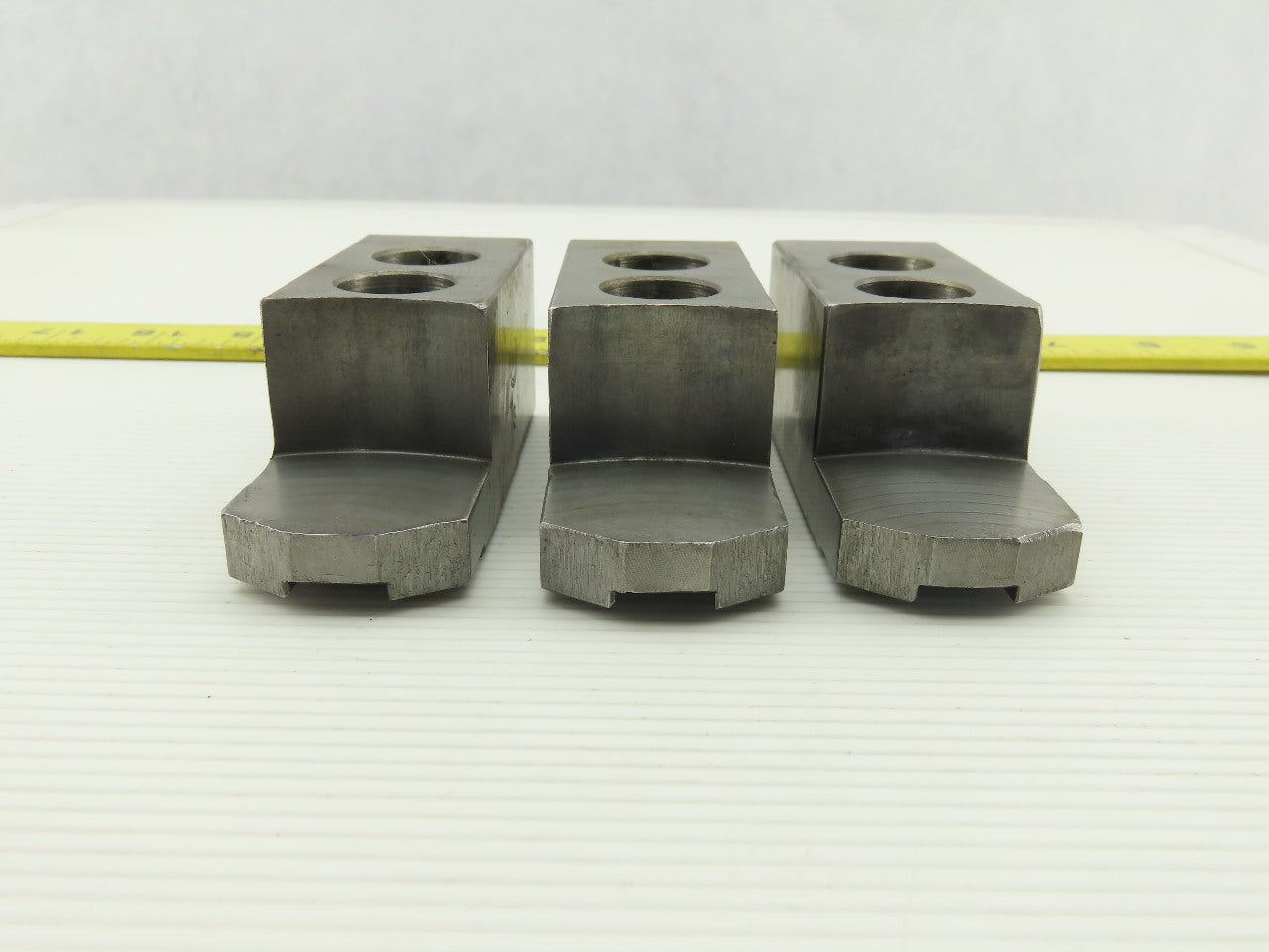 Serrated 1.5mm x 60° Soft Steel Lathe 8" Chuck Step Jaws Set of 3