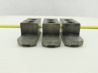 Serrated 1.5mm x 60° Soft Steel Lathe 8" Chuck Step Jaws Set of 3