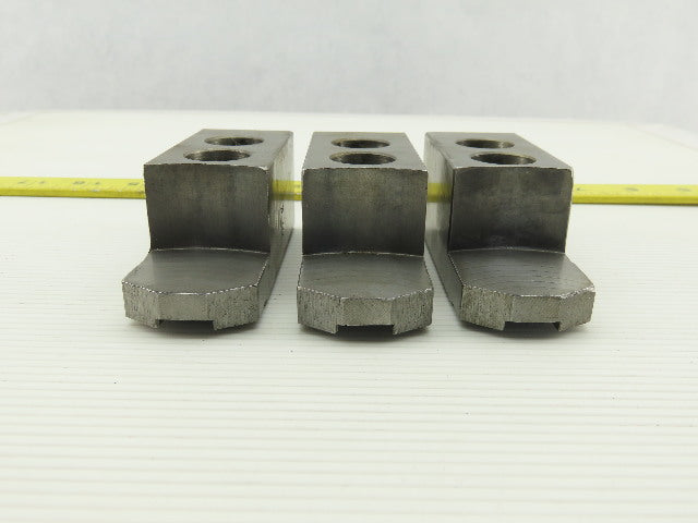 Serrated 1.5mm x 60° Soft Steel Lathe 8" Chuck Step Jaws Set of 3