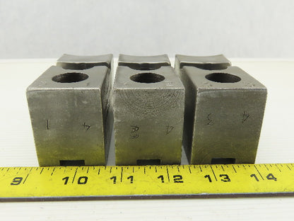 Vertech KT8200P Serrated 1.5mm x 60° Soft Steel Lathe 8" Chuck Jaws Set of 3