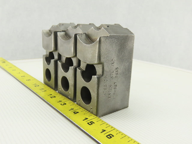 Vertech KT8200P Serrated 1.5mm x 60° Soft Steel Lathe 8" Chuck Jaws Set of 3