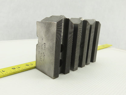 Vertech KT8200P Serrated 1.5mm x 60° Soft Steel Lathe 8" Chuck Jaws Set of 3