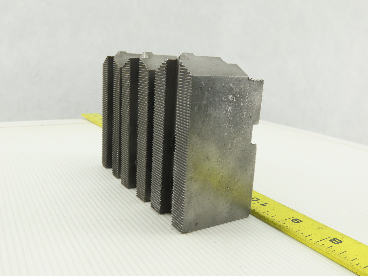 Vertech KT8200P Serrated 1.5mm x 60° Soft Steel Lathe 8" Chuck Jaws Set of 3
