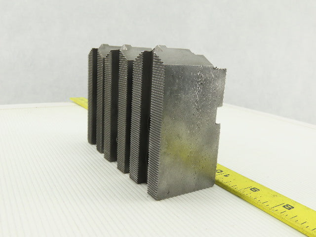 Vertech KT8200P Serrated 1.5mm x 60° Soft Steel Lathe 8" Chuck Jaws Set of 3