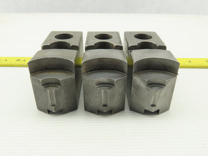 Vertech KT8200P Serrated 1.5mm x 60° Soft Steel Lathe 8" Chuck Jaws Set of 3