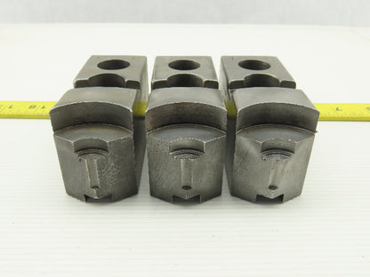 Vertech KT8200P Serrated 1.5mm x 60° Soft Steel Lathe 8" Chuck Jaws Set of 3