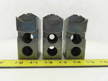Vertech KT8200P Serrated 1.5mm x 60° Soft Steel Lathe 8" Chuck Jaws Set of 3