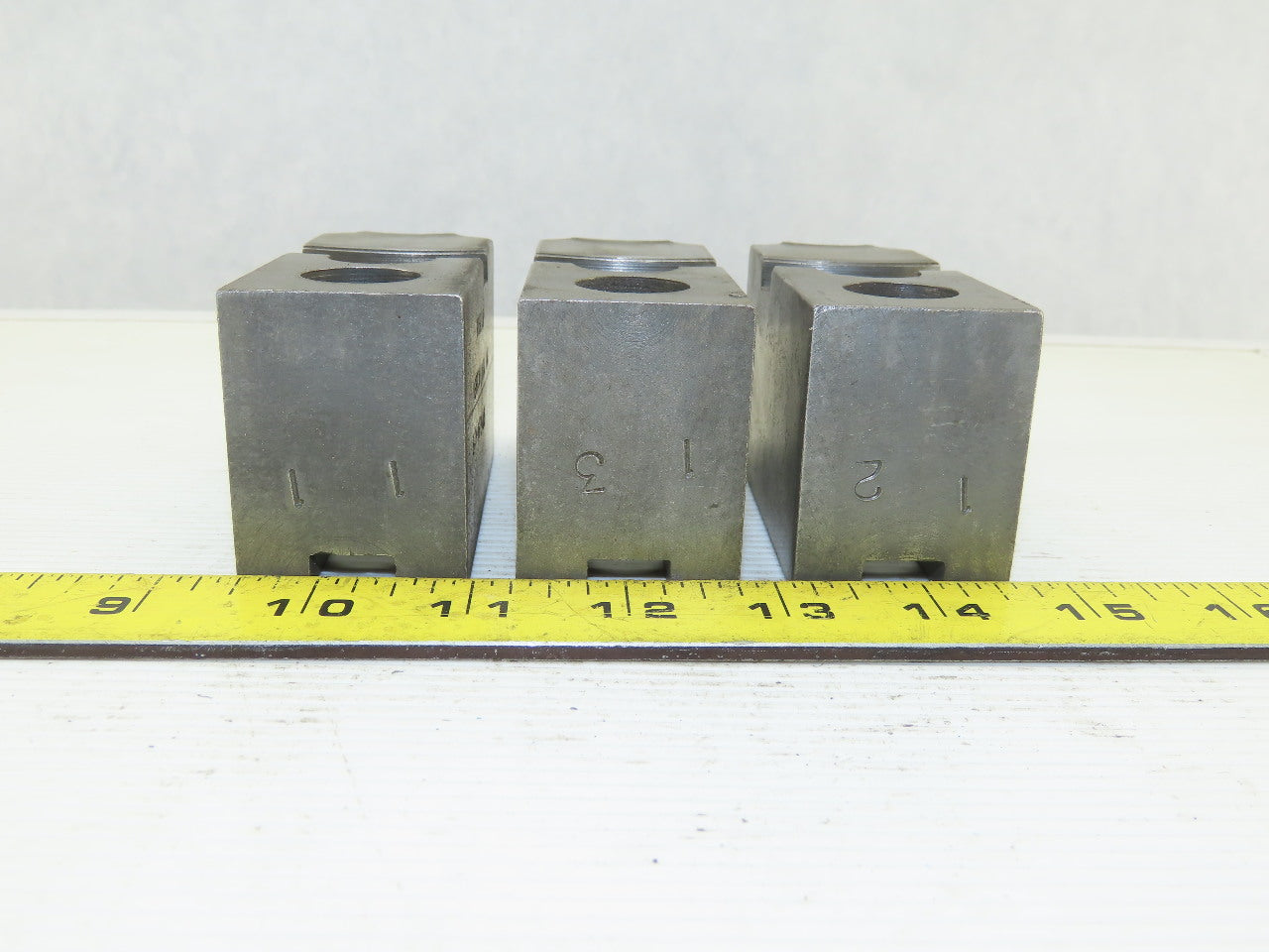 Vertech KT200P Serrated 1.5mm x 60° Soft Steel Lathe 8" Chuck Jaws Set of 3