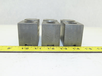 Vertech KT200P Serrated 1.5mm x 60° Soft Steel Lathe 8" Chuck Jaws Set of 3