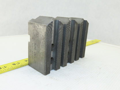 Vertech KT200P Serrated 1.5mm x 60° Soft Steel Lathe 8" Chuck Jaws Set of 3