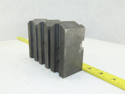 Vertech KT200P Serrated 1.5mm x 60° Soft Steel Lathe 8" Chuck Jaws Set of 3