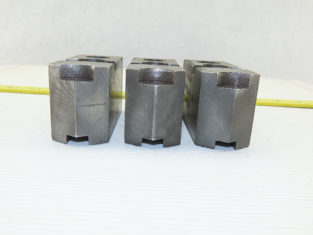 Vertech KT200P Serrated 1.5mm x 60° Soft Steel Lathe 8" Chuck Jaws Set of 3