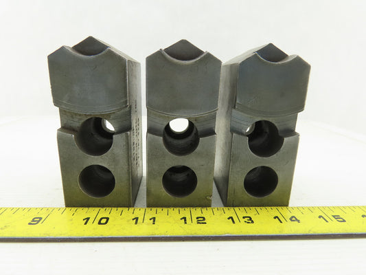 Vertech KT200P Serrated 1.5mm x 60° Soft Steel Lathe 8" Chuck Jaws Set of 3